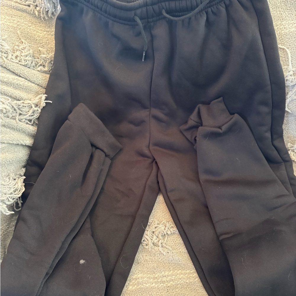 Kids Black Jogger Pants